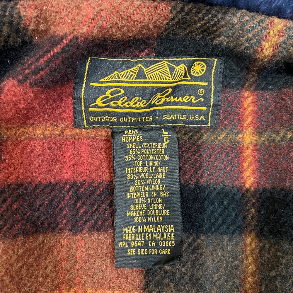 Vintage Men’s Eddie Bauer Wool-Lined Mountain Parka - Picture 4 of 5